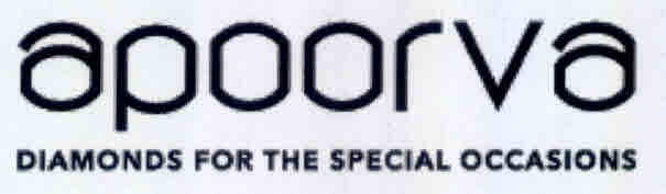 Apoorva Diamonds For The Special Occasions Device mark 3177628 Trademark