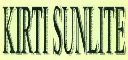 Kirti Sunlite Device mark 3180036 Trademark