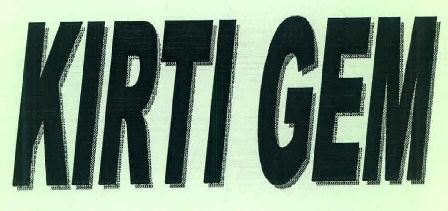 Kirti Gem Device mark 3180051 Trademark