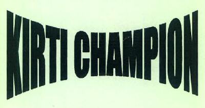 Kirti Champion Device mark 3180053 Trademark