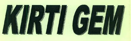Kirti Gem Device mark 3180058 Trademark