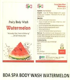 Bda Spa Body Wash Watermelon Device mark 3184044 Trademark