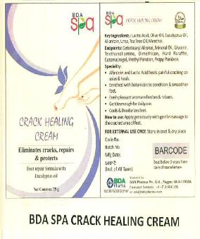 Bda Spa Crack Healing Cream Device mark 3184046 Trademark