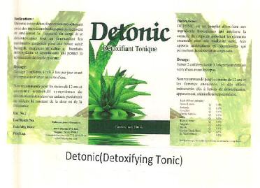 Detonic(detoxifying Tonic) Device mark 3184055 Trademark