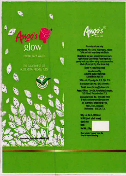 Anoo's Glow Herbal Face Wash Device mark 3184449 Trademark
