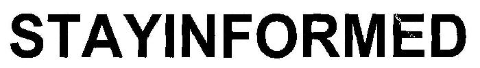 Stayinformed Device mark 3187889 Trademark