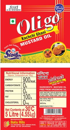Oligo Kachchi Ghani Mustard Oil Label Device mark 3189473 Trademark