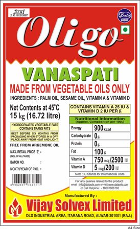 Oligo Vanaspati Label Device mark 3189474 Trademark