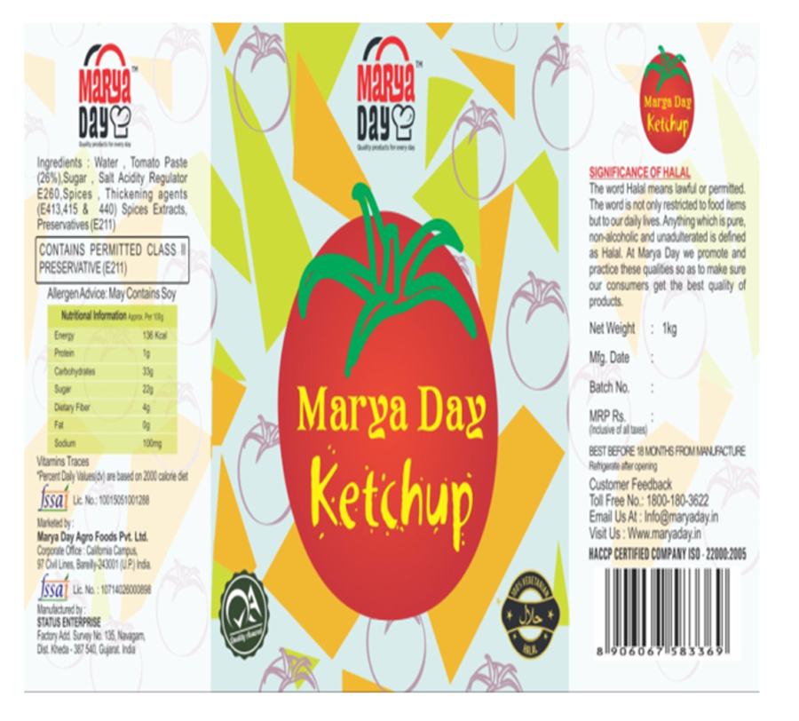 Marya Day Ketchup Device mark 3191989 Trademark