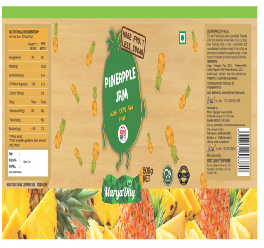 Marya Day Pineapple Jam Device mark 3191991 Trademark