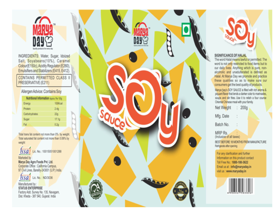 Marya Day Soy Sauce Device mark 3191992 Trademark