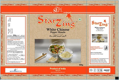 Starzing White Chinese Pepper Masala Device mark 3211273 Trademark