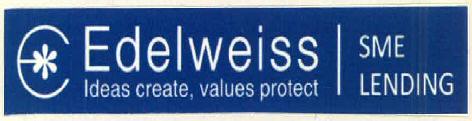 Edelweiss Ideas Create.values Protect Sme Lending Device mark 3213439 Trademark