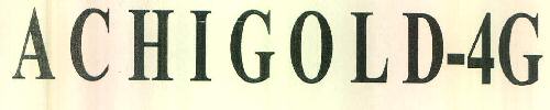 Achigold- 4g Device mark 3230565 Trademark