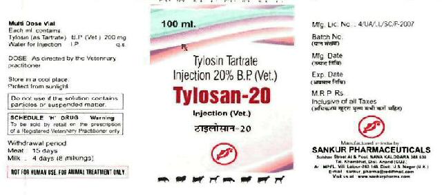 Tylosan-20 Device mark 3273791 Trademark