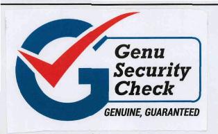 Genu Security Check, G (label) Device mark 3277696 Trademark