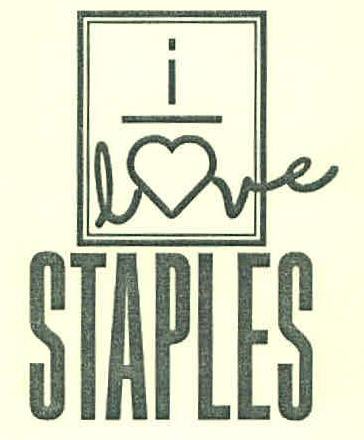 I Love Staples Device mark 3278693 Trademark