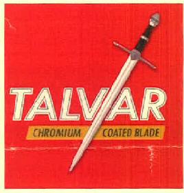 Talvar Chromium Coated Blade Device mark 3286168 Trademark