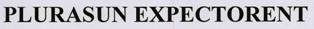 Plurasun Expectorent Device mark 3293294 Trademark