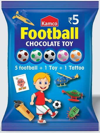 Kamco Football Chocolate Toy Device mark 3306569 Trademark