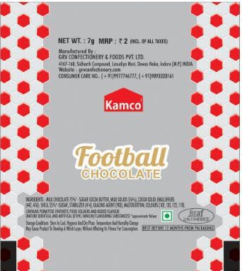 Kamco Football Chocolate (red Colour) Device mark 3306573 Trademark