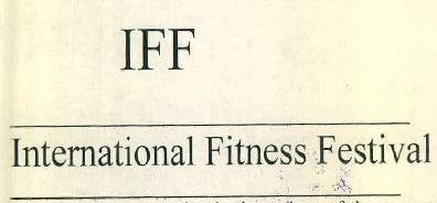 Iff International Fitness Festival Device mark 3316661 Trademark