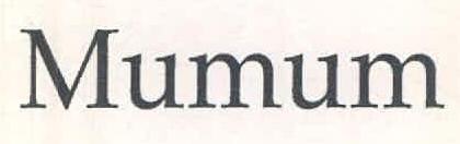Mumum Device mark 3403003 Trademark