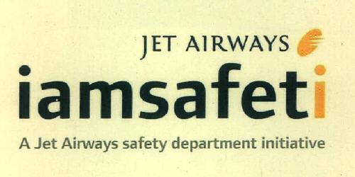 Jet Airways Iamsafeti A Jet Airways Safety Department Initiative Device mark 3416608 Trademark