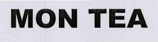 Mon Tea (label) Device mark 3421964 Trademark