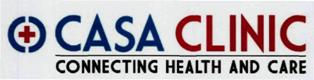 Casa Clinic (label) Device mark 3441093 Trademark