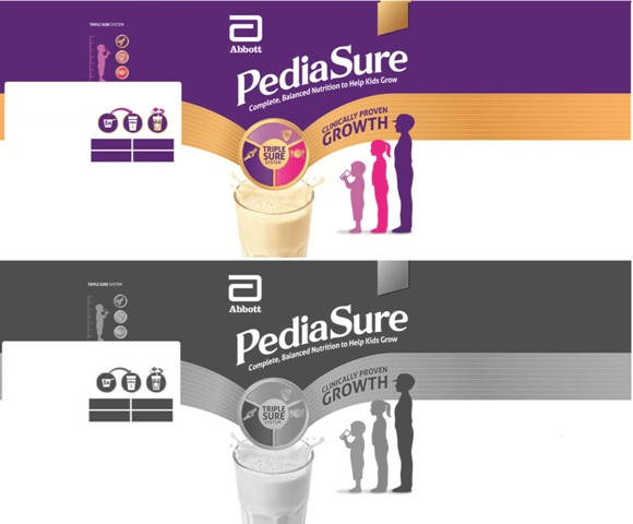 Pediasure (stylized) (label) Device mark 3441383 Trademark