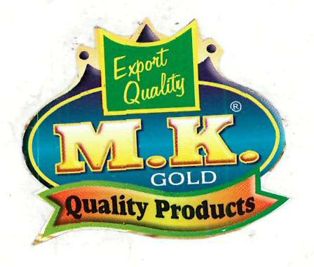 M.k. Gold Quality Products Device mark 3441557 Trademark