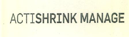 Actishrink Manage Device mark 3445215 Trademark