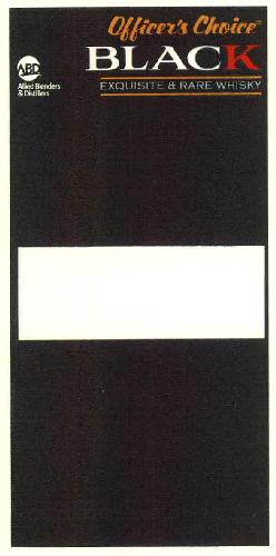 Officer's Choice Black Exquisite & Rare Whisky Device mark 2739305 Trademark