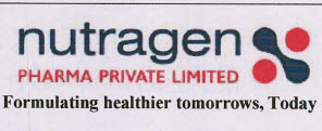 Nutragen Pharma Private Limited Formulating Healthier Tomorrows, Today Device mark 3453257 Trademark