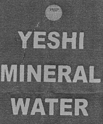 Pbp Yeshi Mineral Water (label) Device mark 2325529 Trademark