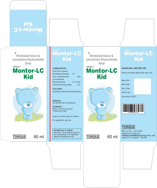 Torque's Montor-lc Kid Device mark 3668726 Trademark
