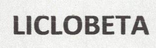 Liclobeta Device mark 3688170 Trademark