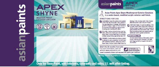 Asian Paints Apex Shyne Device mark 3692138 Trademark