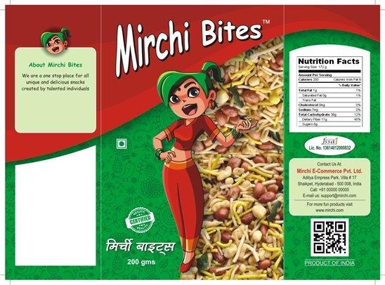 Mirchi Bites With Device Of Lady Device mark 3701062 Trademark