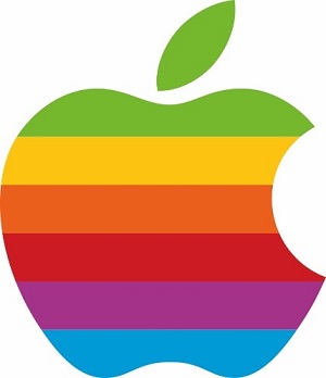 Device ( Apple Logo - Striped Colour ) Device mark 3703002 Trademark