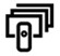 Three Progressive Rectangles And One Smaller Rectangle Placed Perpendicularly With A Circle In The Center Device mark 3707470 Trademark
