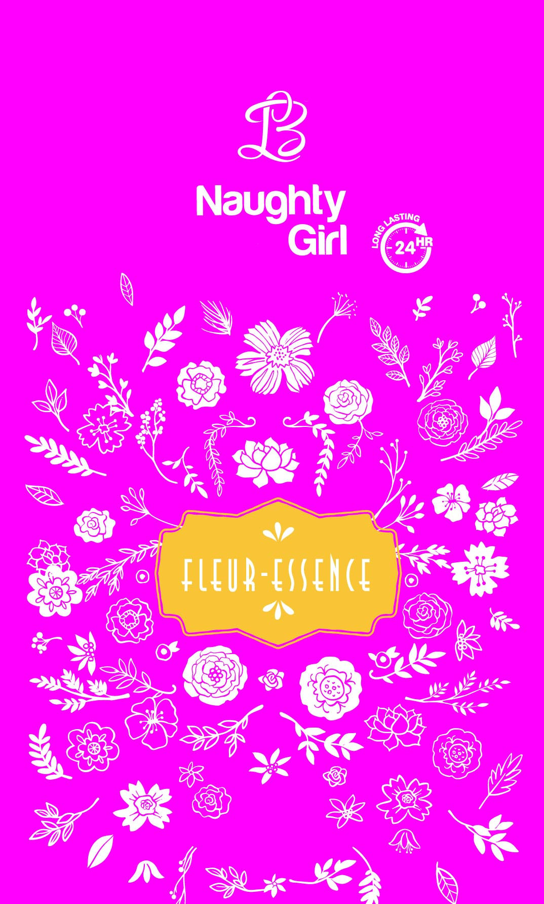 Naughty Girl Fleur-essence (composite Label) Device mark 3708106 Trademark