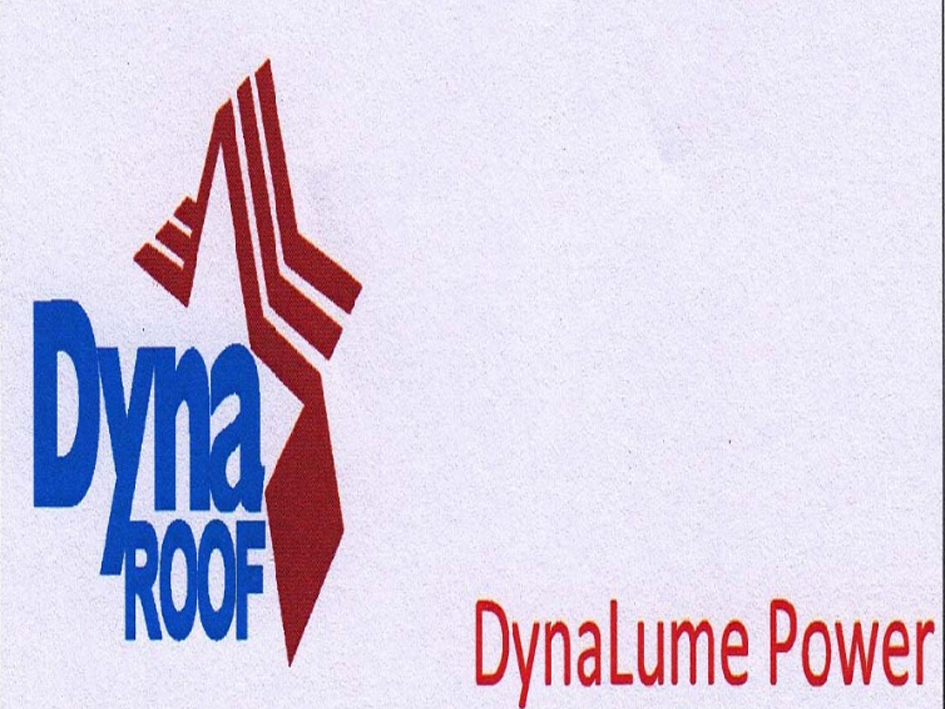 Dyna Roof Dynalume Power (label) Device mark 3714600 Trademark
