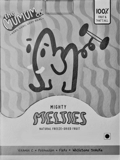 The Mumum Co. Very, Very, Very Real With Unique And Distinctive Cartoon Character, Device And Words Mighty Melties Device mark 3714796 Trademark