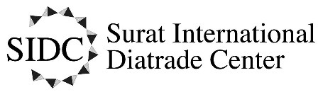 Sidc With Surat International Diatrade Center (label) Device mark 3719903 Trademark