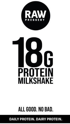 Raw 18g Protein Milkshake Label Device mark 4407993 Trademark