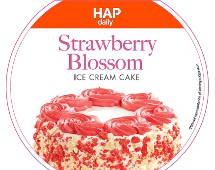 Hap Daily Strawberry Blossom Ice Cream Cake Device mark 4725917 Trademark