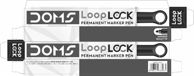 Doms Loop Lock Permanent Marker Pen Packaging Device mark 4938748 Trademark