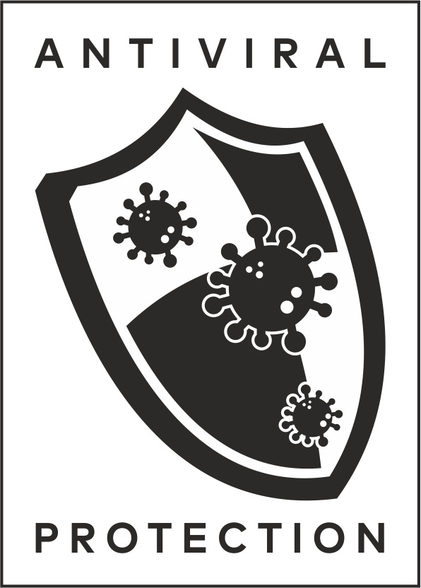 Shield Device Monogram With Words 'antiviral Protection' Device mark 4953419 Trademark